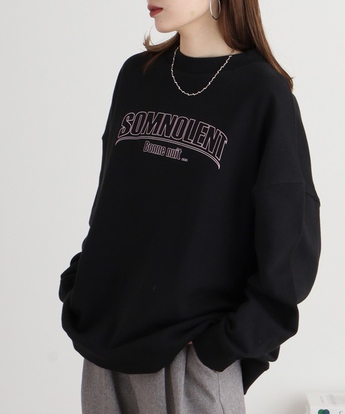 Arinomama(アリノママ)の「綿100%裏毛 ドロップショルダースウェット(スウェット・レディース・アイボリー/ブラック/ライトベージュ/杢グレー/アイボリー系/グレー系/ベージュ系1/ブラック系/ベージュ系/アイボリー系1/ブラック系1/グレー系1・F)」の18枚目の写真
