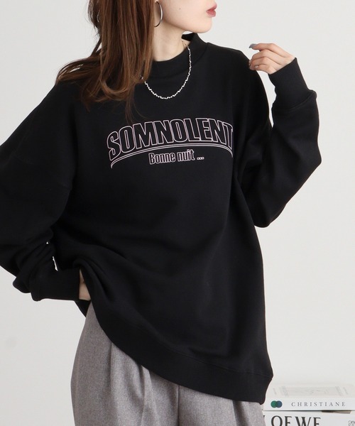 Arinomama(アリノママ)の「綿100%裏毛 ドロップショルダースウェット(スウェット・レディース・アイボリー/ブラック/ライトベージュ/杢グレー/アイボリー系/グレー系/ベージュ系1/ブラック系/ベージュ系/アイボリー系1/ブラック系1/グレー系1・F)」の20枚目の写真