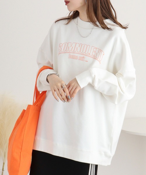 Arinomama(アリノママ)の「綿100%裏毛 ドロップショルダースウェット(スウェット・レディース・アイボリー/ブラック/ライトベージュ/杢グレー/アイボリー系/グレー系/ベージュ系1/ブラック系/ベージュ系/アイボリー系1/ブラック系1/グレー系1・F)」の14枚目の写真