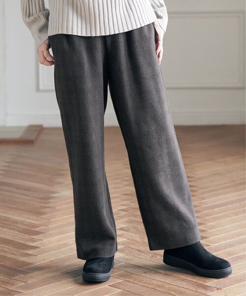 ikka(イッカ)の「カットジャガードパンツ(その他パンツ・レディース・ライトグレー/チャコールグレー/ブラウン・S/M/L)」の7枚目の写真