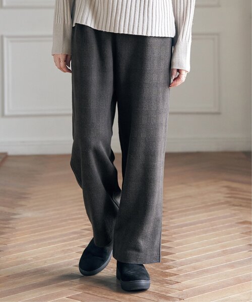 ikka(イッカ)の「カットジャガードパンツ(その他パンツ・レディース・ライトグレー/チャコールグレー/ブラウン・S/M/L)」の9枚目の写真