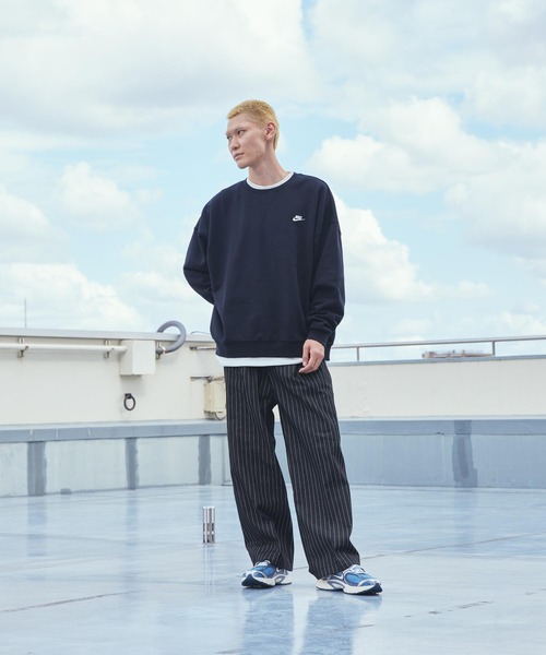 NIKE（ナイキ）の「《セットアップ対応商品》ナイキ クラブ フリース メンズ オーバーサイズド フレンチテリー クルー / Nike Club Fleece Men's Oversized French Terry Crew HJ1820-010 Black（スウェット・メンズ・ブラック・M/2XL/S/XL/L）」の19枚目の写真