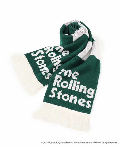 JOURNAL STANDARD relume（ジャーナルスタンダード　レリューム）の「THE ROLLING STONES / ローリングストーンズ 別注 サッカー マフラー（マフラー・メンズ・ホワイト系その他/レッド/グリーン/ブラック・FREE）」の3枚目の写真