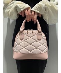 SAMANTHAVEGA | ベロアキルティングスタッズハンドバッグ（小）(ハンドバッグ)