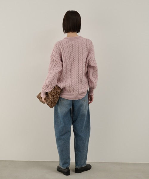 セール】ビッグシルエットケーブルニット（ニット/セーター）｜Shelly