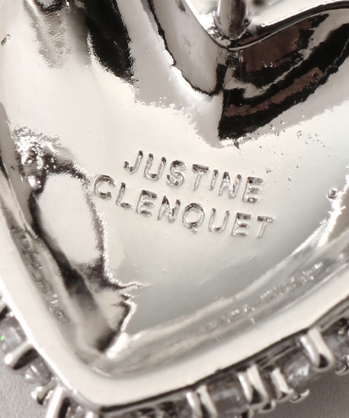 JUSTINE CLENQUET(ジュスティーヌクランケ)の「JUSTINE CLENQUET/ジャスティーヌ クランケ HEART EARRINGS(ピアス(両耳用)・レディース・シルバー・FREE)」の4枚目の写真