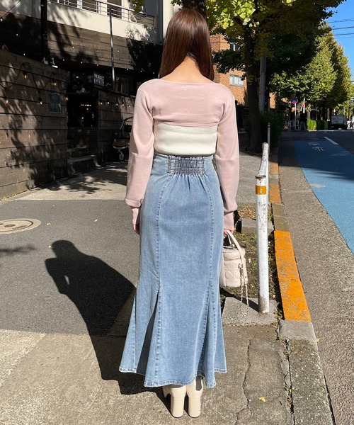 kolor 21aw レイヤードニット　カラー KBF ニット セーター 「WEB/一部店舗限定カラー」レイヤード