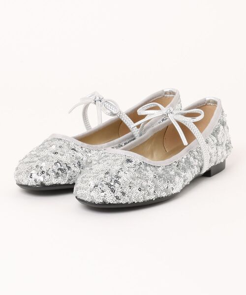 YOSUKE（ヨースケ）の「「YOSUKE/ヨースケ」ストラップフラットパンプス（パンプス・レディース・ブラック/シャンパン/レッド/ネイビー/シルバー・LL/L/M/S）」の4枚目の写真