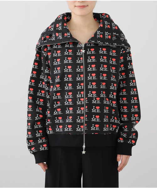 ASHLEY WILLIAMS(アシュリーウィリアムス)の「【Ashley Williams / アシュリー・ウィリアムズ】 BUTTERFLY HOODIE AWAW240 116(スウェット・レディース・ブラック・SMALL/X-SMALL)」の3枚目の写真