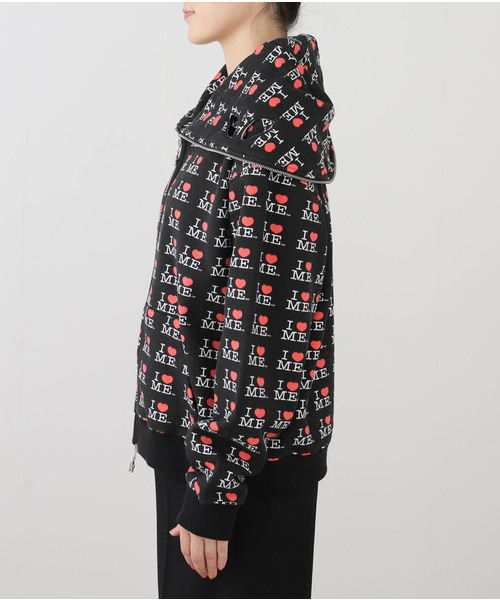 ASHLEY WILLIAMS(アシュリーウィリアムス)の「【Ashley Williams / アシュリー・ウィリアムズ】 BUTTERFLY HOODIE AWAW240 116(スウェット・レディース・ブラック・SMALL/X-SMALL)」の4枚目の写真