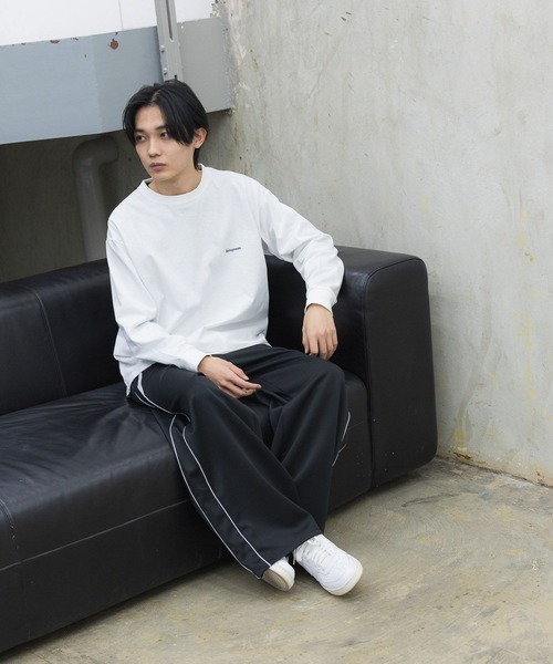 GLOBAL WORK（グローバルワーク）の「トラックジャージパンツ/AND YUA ANY/284510（ジャージ・キッズ・ブラック/ネイビー・SMALL/MEDIUM/LARGE）」の3枚目の写真