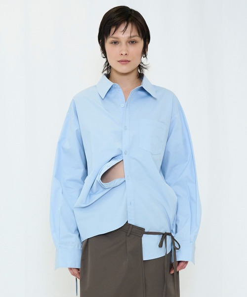 2WAY BUTTON BIG SHIRT(シャツ/ブラウス)|VIAVANDA(ヴィア 2WAY BUTTON BIG SHIRT(シャツ/ブラウス)|VIAVANDA(ヴィア