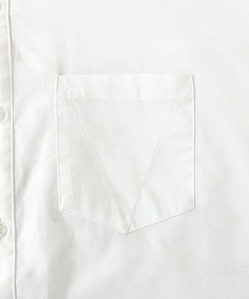 VIAVANDA(ヴィアヴァンダ)の「2WAY BUTTON BIG SHIRT(シャツ/ブラウス・レディース・ブルー/ホワイト・FREE)」の11枚目の写真
