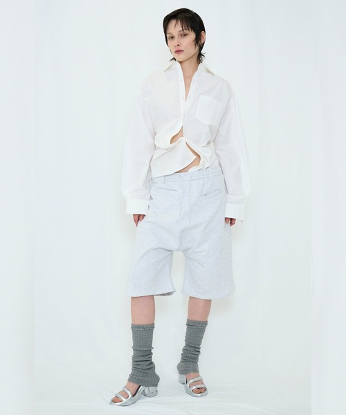VIAVANDA(ヴィアヴァンダ)の「2WAY BUTTON BIG SHIRT(シャツ/ブラウス・レディース・ブルー/ホワイト・FREE)」の8枚目の写真