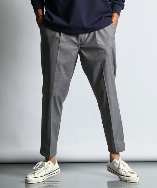 The DUFFER of ST.GEORGE(ザダファーオブセントジョージ)の「WOOL LIKE SMART EASY SLACKS:ウエストゴム ウールライク スマート イージースラックス(スラックス・メンズ・ブラック/グレー・MEDIUM/SMALL/X-LARGE/LARGE)」の15枚目の写真