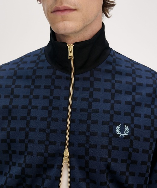 セール】Geometric Jacquard Track Jacket／ジオメトリックジャ