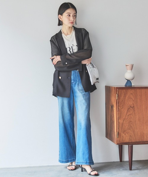セール】ワイドベイカーデニムパンツ（デニムパンツ）｜DOUX ARCHIVES