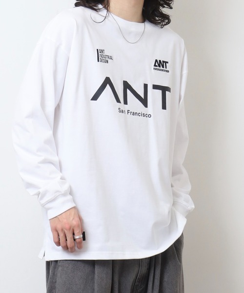 FUNALIVE(ファンアライブ)の「ANT INDUSTRIAL DESIGN オーバーサイズロングスリーブTシャツ(Tシャツ/カットソー・メンズ・ライトブラック/スミクロ/ホワイト系その他2/ブラック系その他2/ホワイト/ブラック・M/L/LL)」の10枚目の写真
