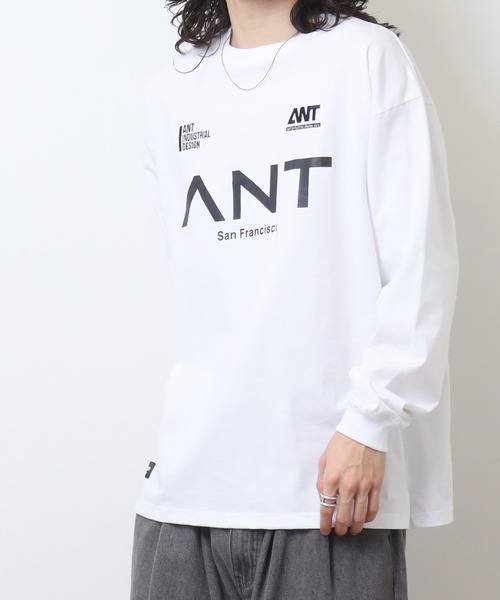 FUNALIVE(ファンアライブ)の「ANT INDUSTRIAL DESIGN オーバーサイズロングスリーブTシャツ(Tシャツ/カットソー・メンズ・ライトブラック/スミクロ/ホワイト系その他2/ブラック系その他2/ホワイト/ブラック・M/L/LL)」の13枚目の写真