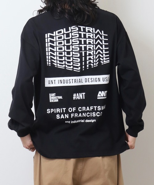 ANT INDUSTRIAL DESIGN オーバーサイズロングスリーブTシャツ（Tシャツ