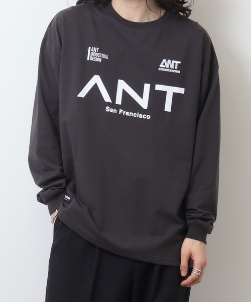 FUNALIVE(ファンアライブ)の「ANT INDUSTRIAL DESIGN オーバーサイズロングスリーブTシャツ(Tシャツ/カットソー・メンズ・ライトブラック/スミクロ/ホワイト系その他2/ブラック系その他2/ホワイト/ブラック・M/L/LL)」の15枚目の写真