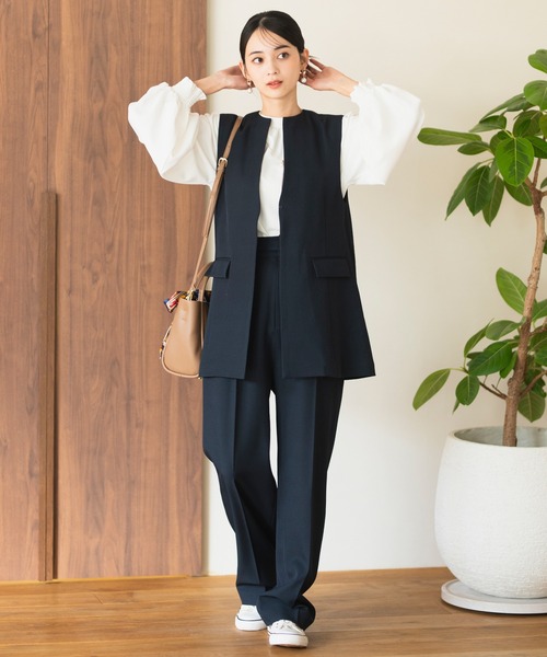 Esensation エイココンドウ　ロングジレ　ベスト　変形　ブラック エイココンドウ EIKO KONDO ジレ ロング 黒 ゆうパケットポスト