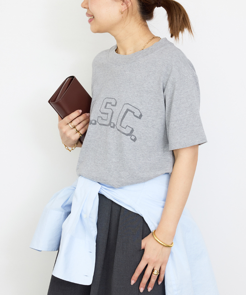 Deuxieme Classe(ドゥーズィエムクラス)の「Joyous Tシャツ(Tシャツ/カットソー・レディース・チャコールグレー・FREE)」の2枚目の写真