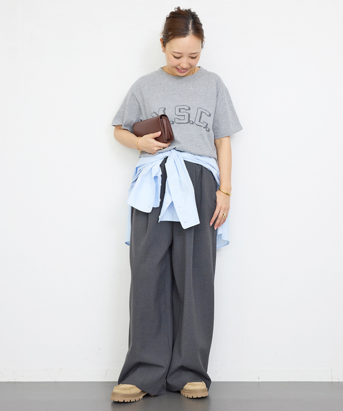 Deuxieme Classe(ドゥーズィエムクラス)の「Joyous Tシャツ(Tシャツ/カットソー・レディース・チャコールグレー・FREE)」の4枚目の写真