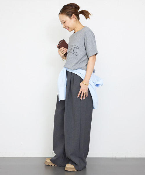 Deuxieme Classe(ドゥーズィエムクラス)の「Joyous Tシャツ(Tシャツ/カットソー・レディース・チャコールグレー・FREE)」の5枚目の写真