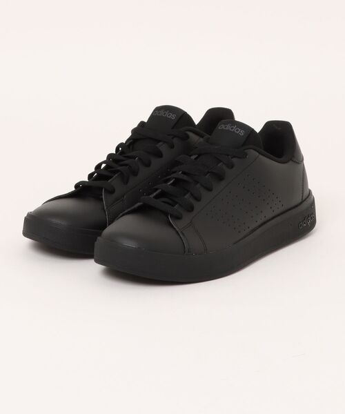 adidas(アディダス)の「adidas アディダス ADVANCOURT BASE 2.0 U メンズスニーカー(アドバンコートベース2.0U)(スニーカー・メンズ・ホワイト/ブラック×ブラック・28.0cm/27.0cm/26.0cm/28.5cm/27.5cm/26.5cm/29.0cm/25.5cm/30.0cm/31cm)」の1枚目の写真