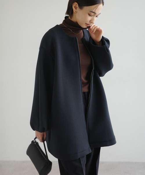 セール】ダンボール ミドル コート（ノーカラーコート）｜evernavy
