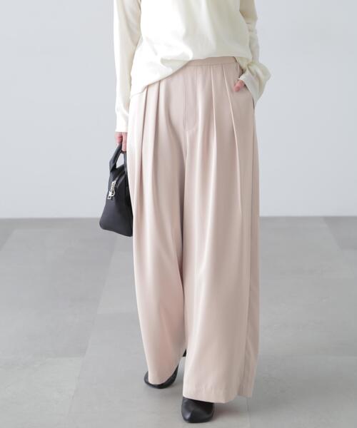 FREE'S MART（フリーズマート）の「◆［MFM］タックワイドスラックス（スラックス・レディース・ブラック/グレー/ホワイト/ピンク・SMALL/MEDIUM/LARGE）」の15枚目の写真