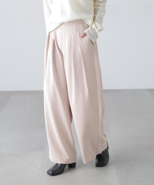 FREE'S MART（フリーズマート）の「◆［MFM］タックワイドスラックス（スラックス・レディース・ブラック/グレー/ホワイト/ピンク・SMALL/MEDIUM/LARGE）」の16枚目の写真