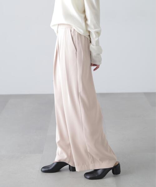 FREE'S MART（フリーズマート）の「◆［MFM］タックワイドスラックス（スラックス・レディース・ブラック/グレー/ホワイト/ピンク・SMALL/MEDIUM/LARGE）」の17枚目の写真