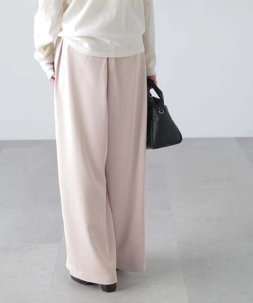 FREE'S MART（フリーズマート）の「◆［MFM］タックワイドスラックス（スラックス・レディース・ブラック/グレー/ホワイト/ピンク・SMALL/MEDIUM/LARGE）」の19枚目の写真