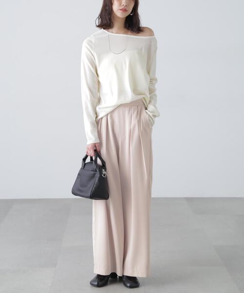 FREE'S MART（フリーズマート）の「◆［MFM］タックワイドスラックス（スラックス・レディース・ブラック/グレー/ホワイト/ピンク・SMALL/MEDIUM/LARGE）」の21枚目の写真