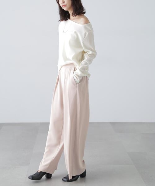 FREE'S MART（フリーズマート）の「◆［MFM］タックワイドスラックス（スラックス・レディース・ブラック/グレー/ホワイト/ピンク・SMALL/MEDIUM/LARGE）」の22枚目の写真