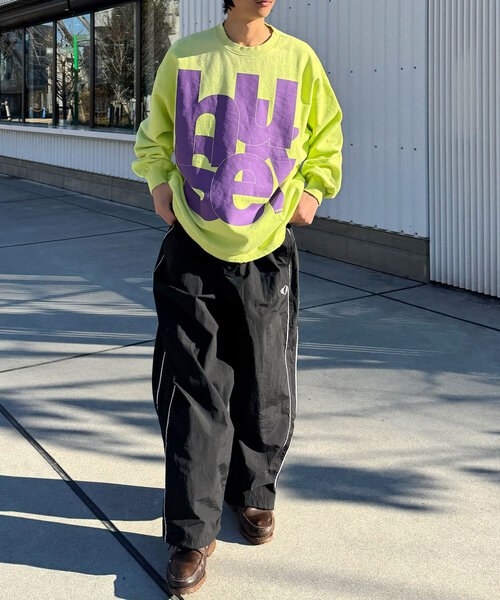 RePRODUCTION LABEL(リプロダクションレーベル)の「【RePRODUCTION LABEL / リプロダクションレーベル】スーパーBIGロゴスウェット(Tシャツ/カットソー・レディース・ライム/ブラック・FREE)」の14枚目の写真