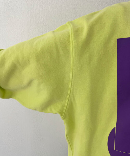 RePRODUCTION LABEL(リプロダクションレーベル)の「【RePRODUCTION LABEL / リプロダクションレーベル】スーパーBIGロゴスウェット(Tシャツ/カットソー・レディース・ライム/ブラック・FREE)」の21枚目の写真