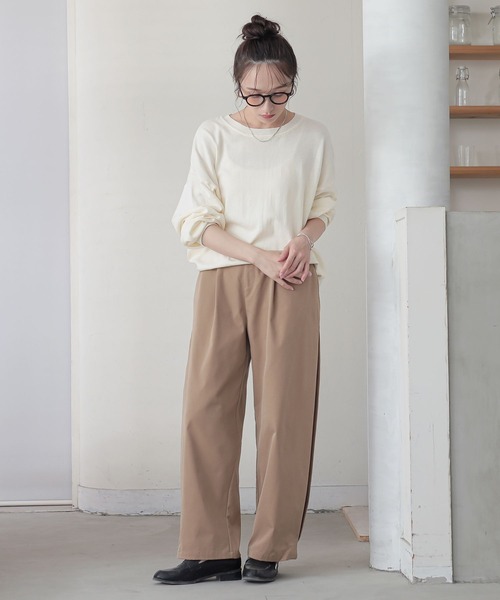 n'OrLABEL(ノアールレーベル)の「『サイドタックパンツ』(その他パンツ・レディース・グレー/ブラック/ベージュ・1/2)」の14枚目の写真