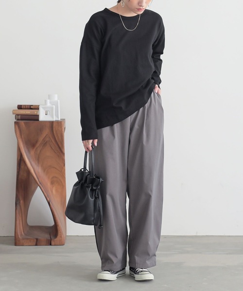 n'OrLABEL(ノアールレーベル)の「『サイドタックパンツ』(その他パンツ・レディース・グレー/ブラック/ベージュ・1/2)」の18枚目の写真
