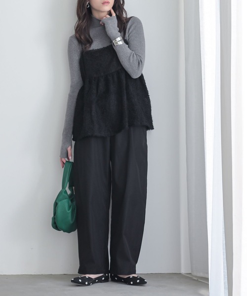 n'OrLABEL(ノアールレーベル)の「『サイドタックパンツ』(その他パンツ・レディース・グレー/ブラック/ベージュ・1/2)」の7枚目の写真