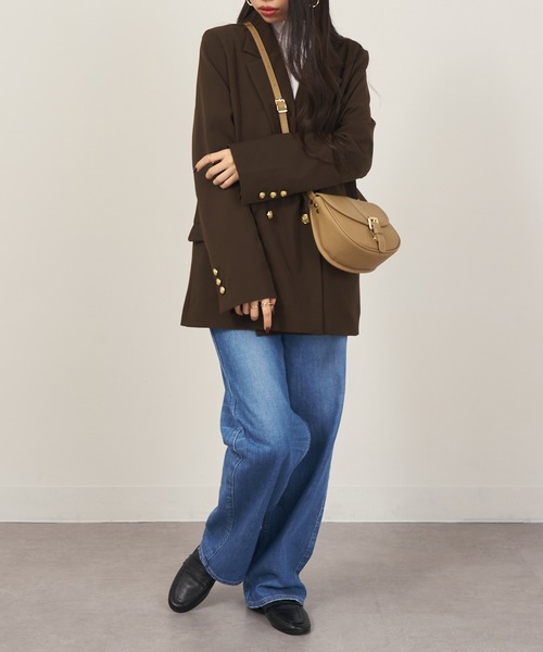 MARCO BIANCHINI（マルコビアンチーニ）の「25SS新作【MARCO BIANCHINI】イタリアンレザー ベルトショルダーバッグ 24054（ショルダーバッグ・レディース・ブラック/グレイッシュベージュ/キャメル・FREE）」の17枚目の写真