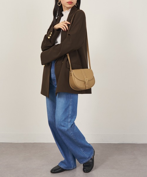 MARCO BIANCHINI（マルコビアンチーニ）の「25SS新作【MARCO BIANCHINI】イタリアンレザー ベルトショルダーバッグ 24054（ショルダーバッグ・レディース・ブラック/グレイッシュベージュ/キャメル・FREE）」の18枚目の写真