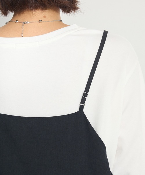 CRAFT STANDARD BOUTIQUE（クラフトスタンダードブティック）の「ティアードキャミワンピース　◆（ワンピース・レディース・レッド/パープル/ブラック・FREE）」の8枚目の写真