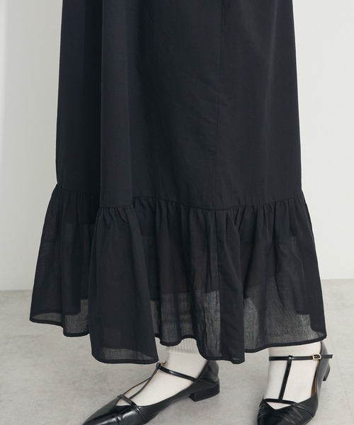 CRAFT STANDARD BOUTIQUE（クラフトスタンダードブティック）の「ティアードキャミワンピース　◆（ワンピース・レディース・レッド/パープル/ブラック・FREE）」の9枚目の写真