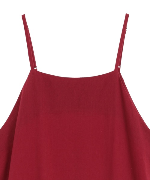 CRAFT STANDARD BOUTIQUE（クラフトスタンダードブティック）の「ティアードキャミワンピース　◆（ワンピース・レディース・レッド/パープル/ブラック・FREE）」の12枚目の写真