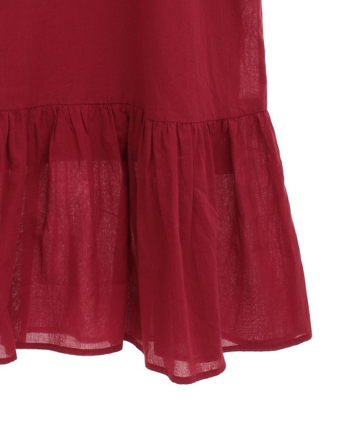 CRAFT STANDARD BOUTIQUE（クラフトスタンダードブティック）の「ティアードキャミワンピース　◆（ワンピース・レディース・レッド/パープル/ブラック・FREE）」の14枚目の写真