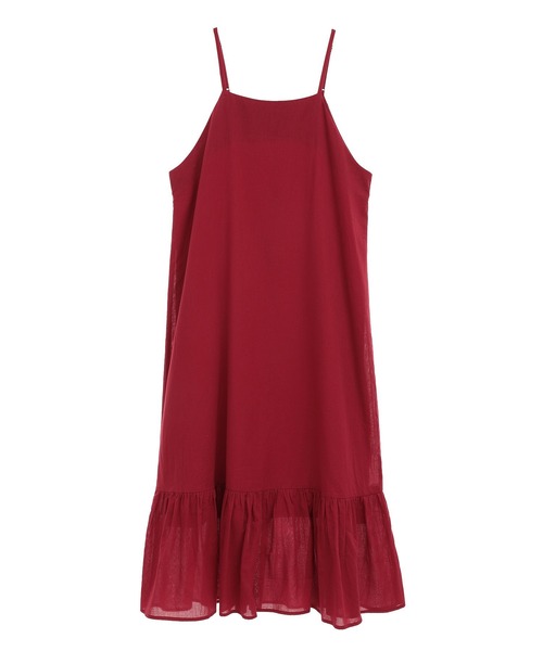 CRAFT STANDARD BOUTIQUE（クラフトスタンダードブティック）の「ティアードキャミワンピース　◆（ワンピース・レディース・レッド/パープル/ブラック・FREE）」の18枚目の写真
