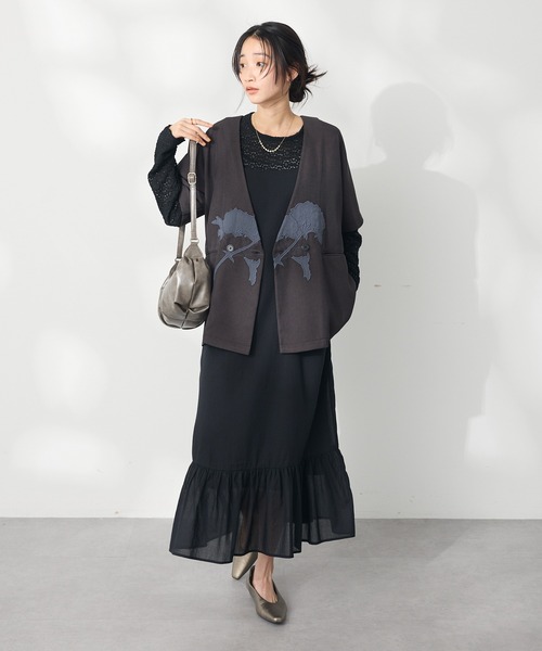 CRAFT STANDARD BOUTIQUE（クラフトスタンダードブティック）の「ティアードキャミワンピース　◆（ワンピース・レディース・レッド/パープル/ブラック・FREE）」の19枚目の写真